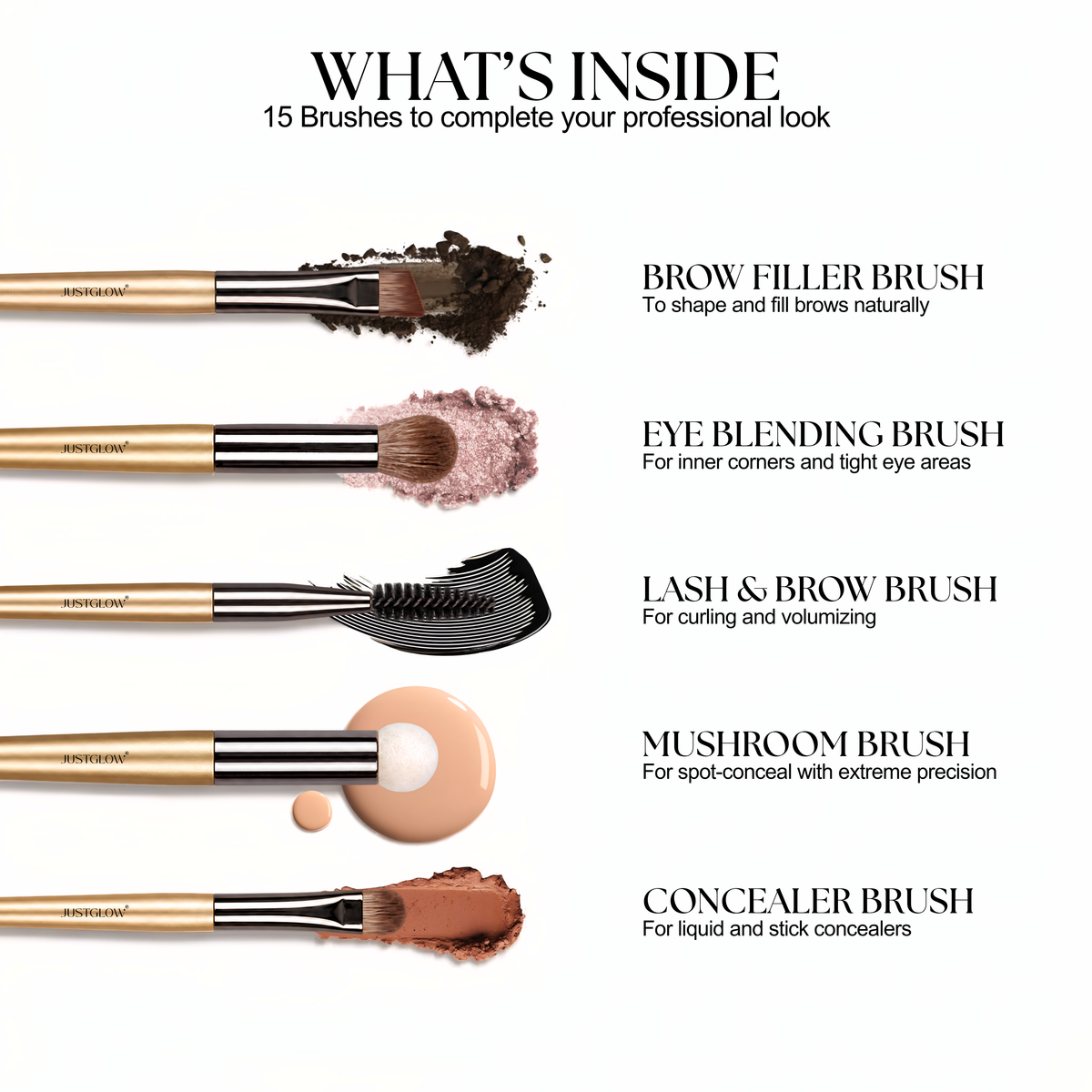 Brushes Kit 15 Pcs