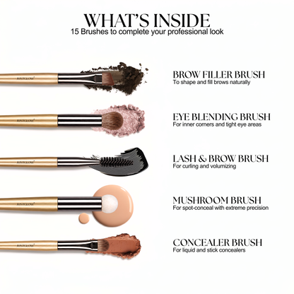 Brushes Kit 15 Pcs