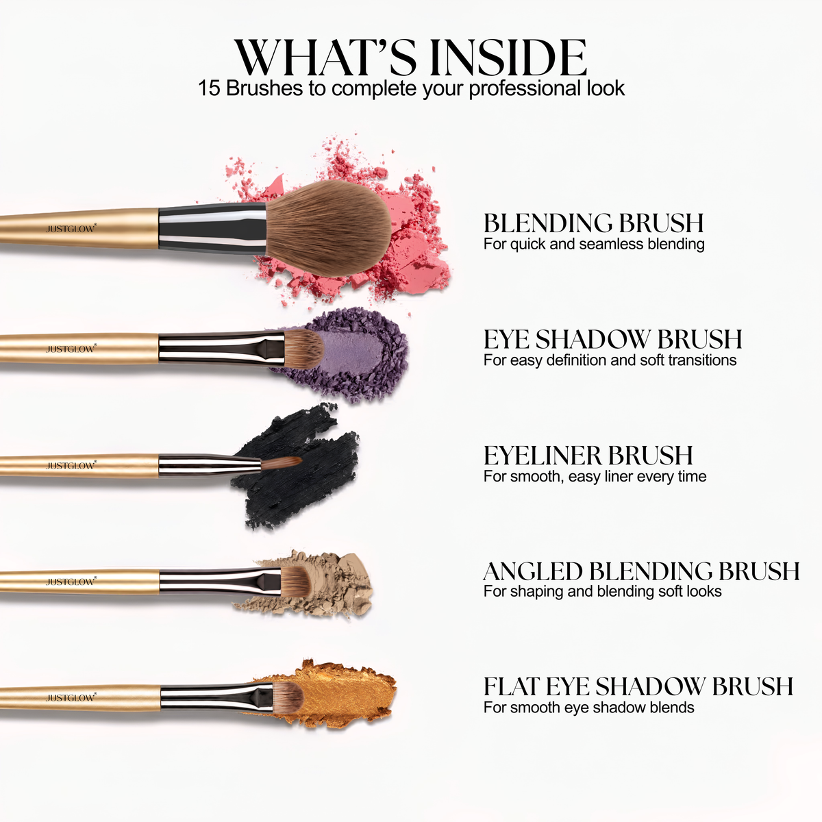 Brushes Kit 15 Pcs